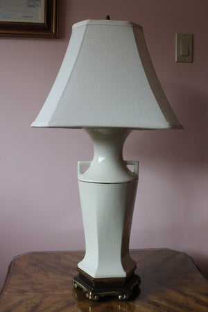 Pair of ceramic lamps