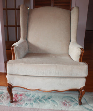 Wingback armchair