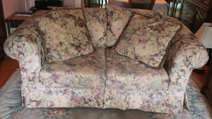 Floral loveseat