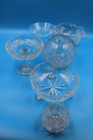 Six piece crystal set