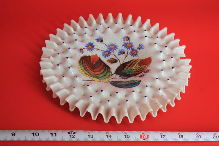 Milk glass dish