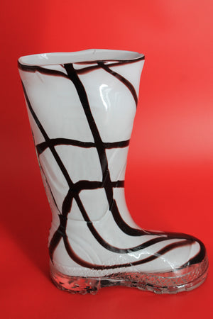 Glass Welly drinking boot