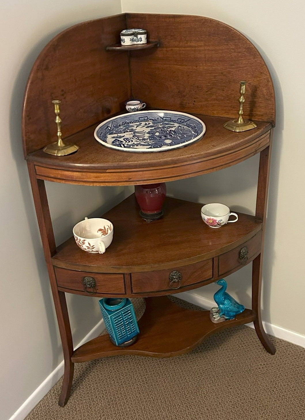 Antique Corner Washstand