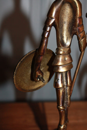 Vintage brass Don Quixote and Sancho Panza