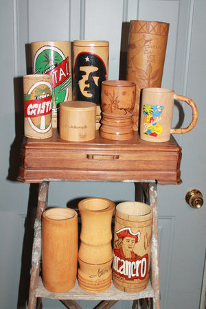 Wooden mugs lot