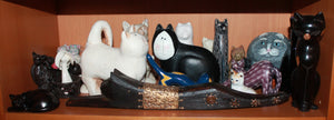 Cats collection #3 (stone & resin)