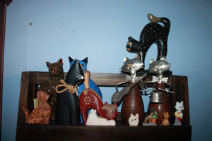 Cats collection #4 (porcelain & metal)