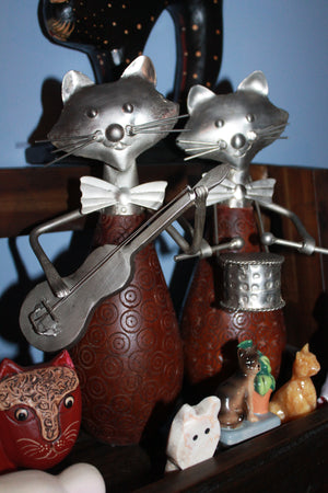 Cats collection #4 (porcelain & metal)