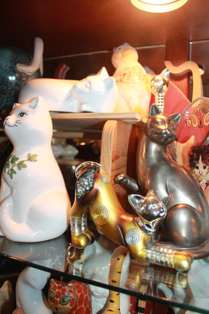 Cats collection #8 (metal & porcelain)