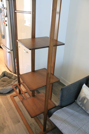 Bamboo garment rack and shelving