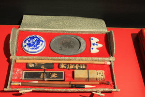 Vintage Chinese calligraphy and stamp seal kit #2