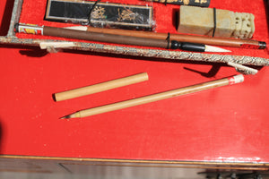 Vintage Chinese calligraphy and stamp seal kit #2