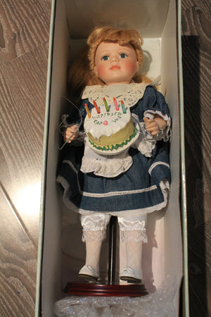 Butterfly Kisses porcelain birthday doll