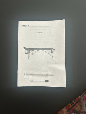 Portable massage table