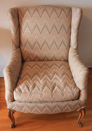 Vintage wingback chair