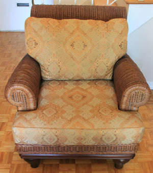 Vintage Henry Link wicker armchair