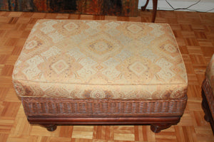 Vintage Henry Link wicker ottoman