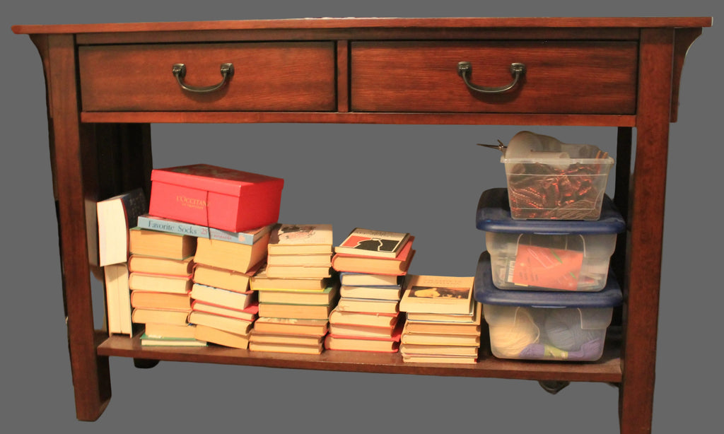 Console table with drawers