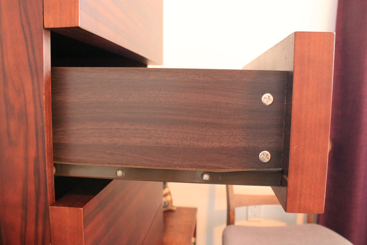 Mid-Century Tallboy 5-Drawer Chest