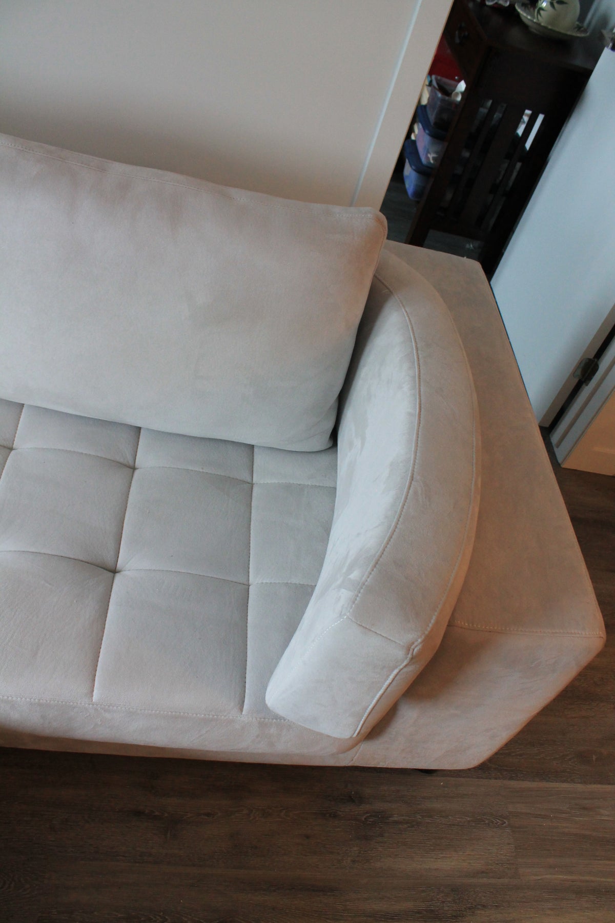 Sectional Sofa with Ottoman and Throw Pillows