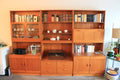Hardwood and veneer wall unit - 3 pcs