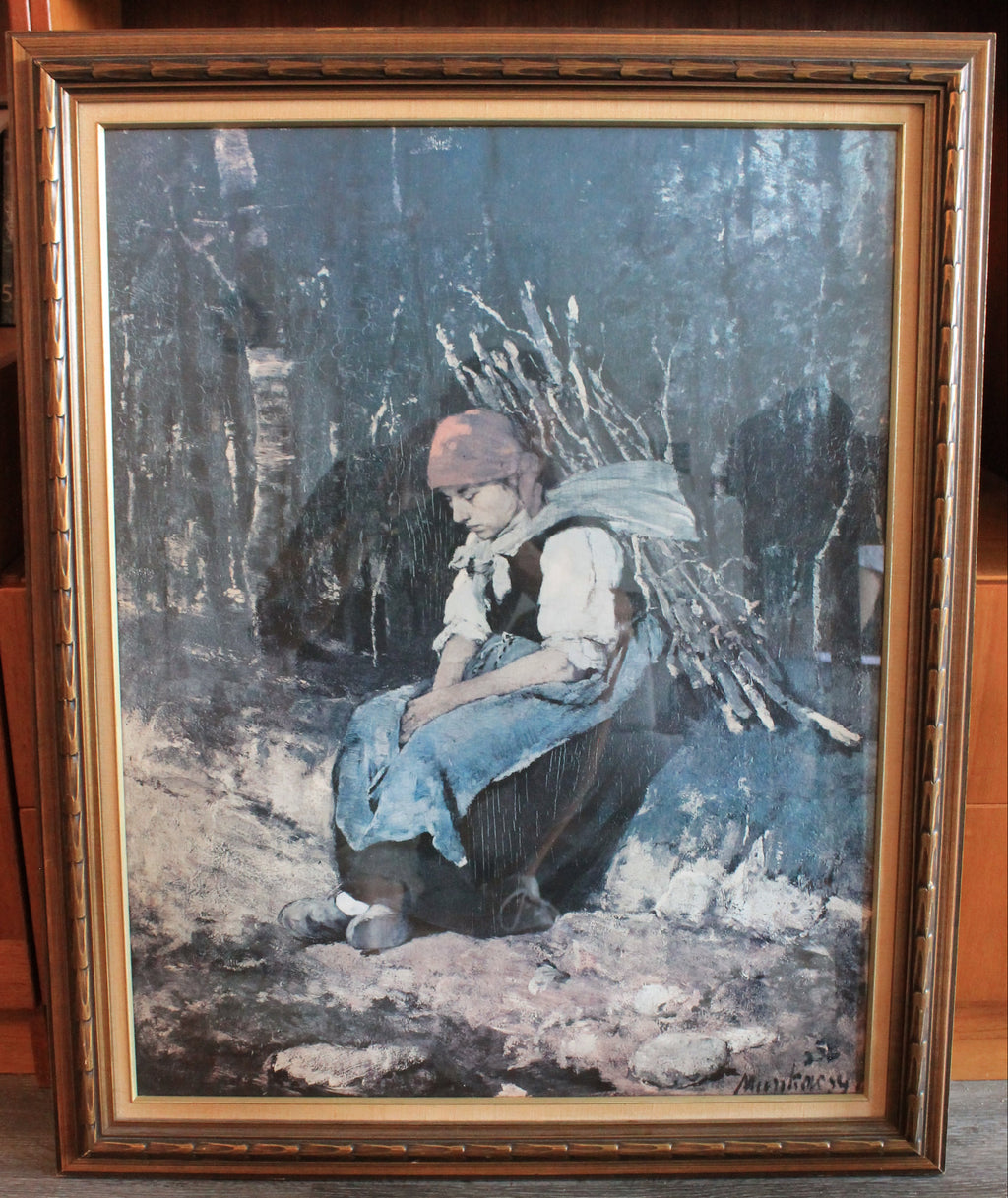 "Woman Carrying Brushwood" Print by Mihály Munkácsy