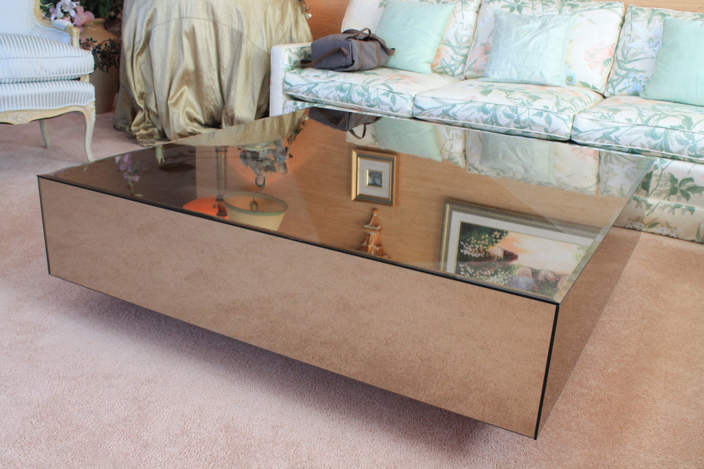 Large Mirrored Coffee Table