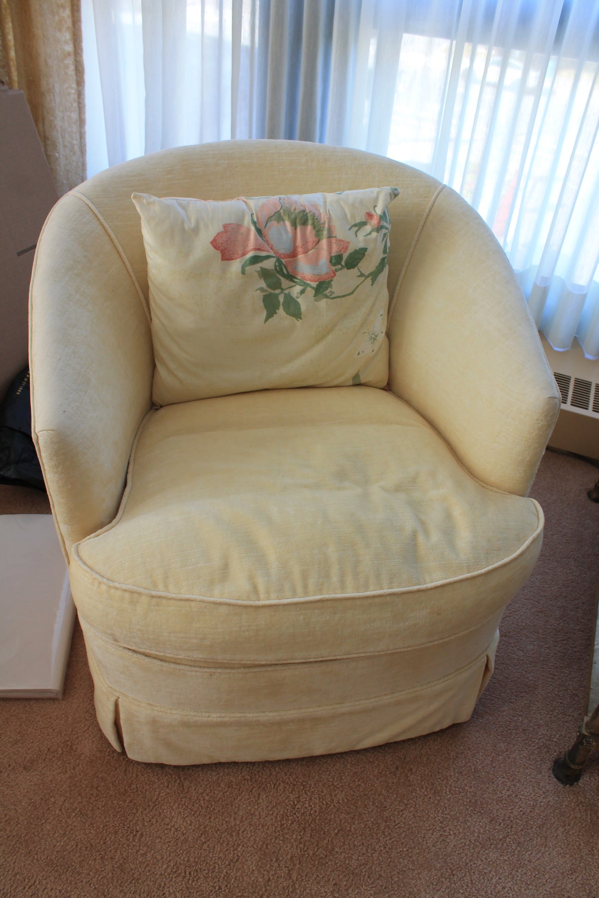 Upholstered Barrel Armchair #2