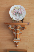 Hardwood Corbel and Decorative Plate #1