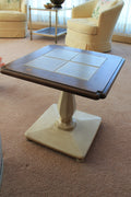 Window Paned Pedestal Table