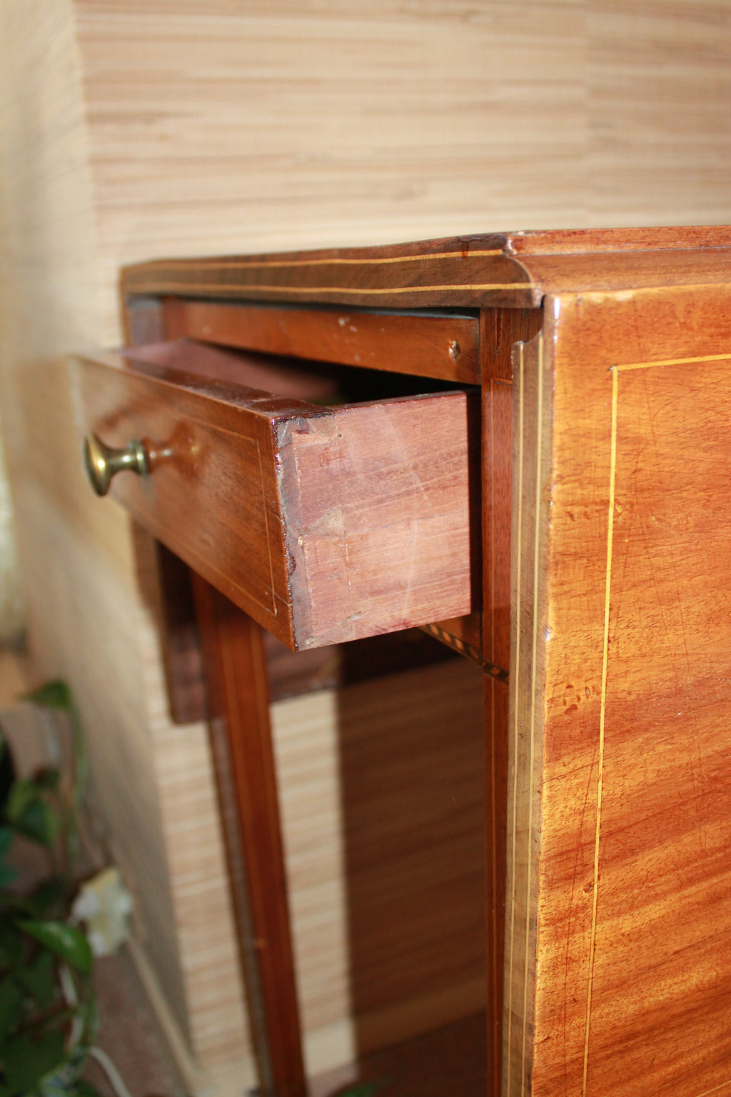 Vintage Solid Hardwood Drop-Leaf Table