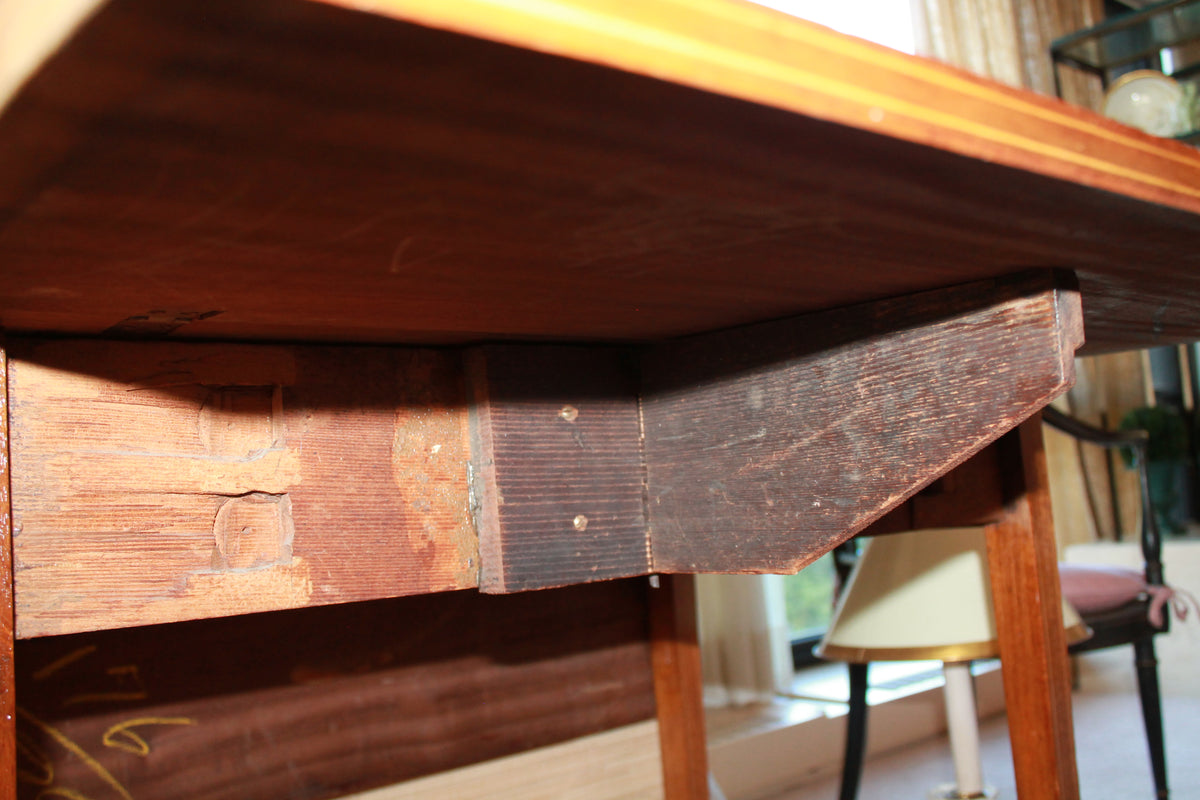 Vintage Solid Hardwood Drop-Leaf Table