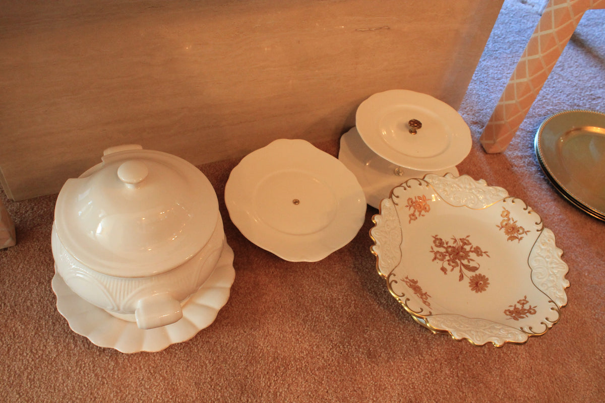 Serving Dishes and Cakeplates Lot
