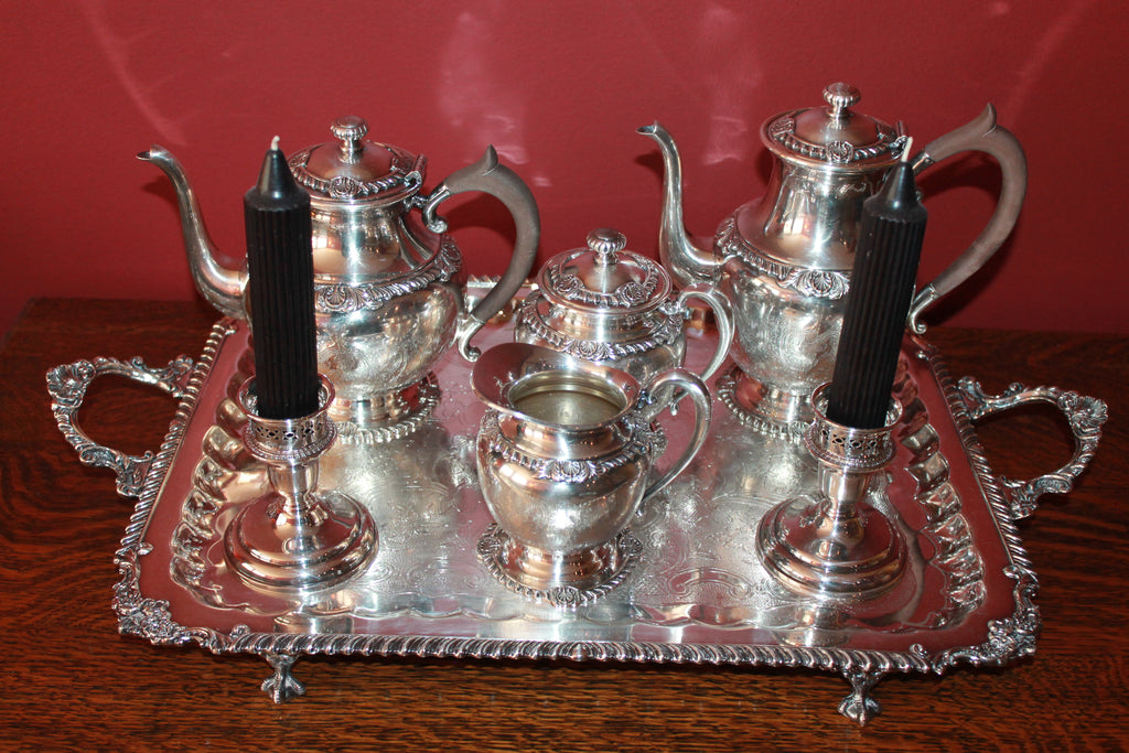 Sheffield EP Tea Service with Platter