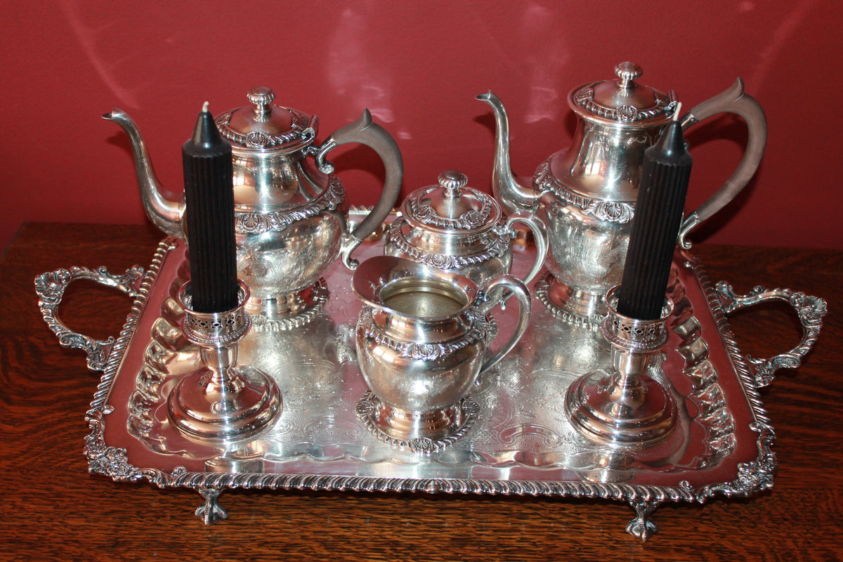 Sheffield EP Tea Service with Platter