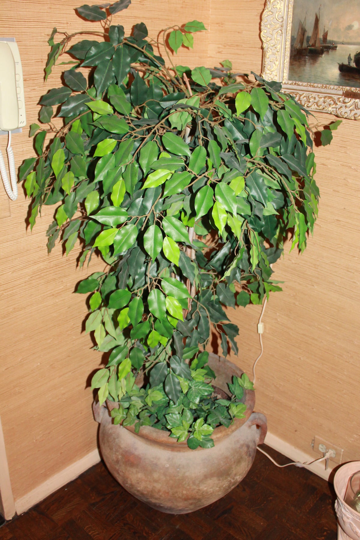 Faux Plant and Pot