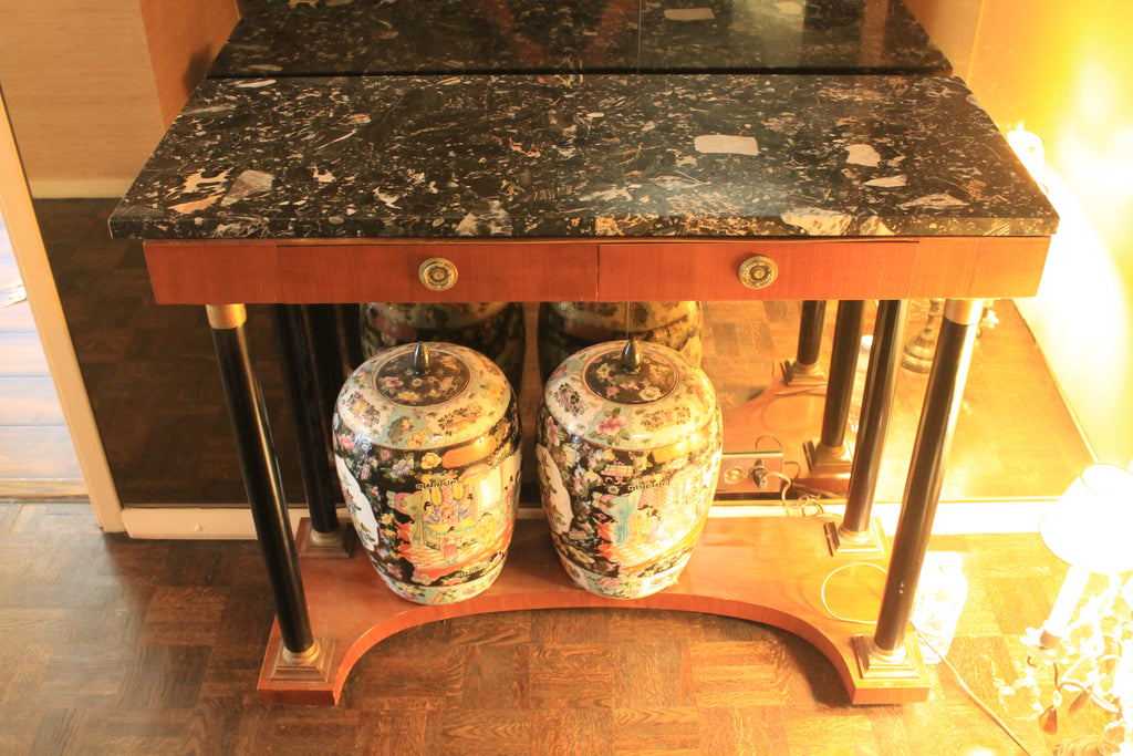 Marble-topped Chinese Console Table