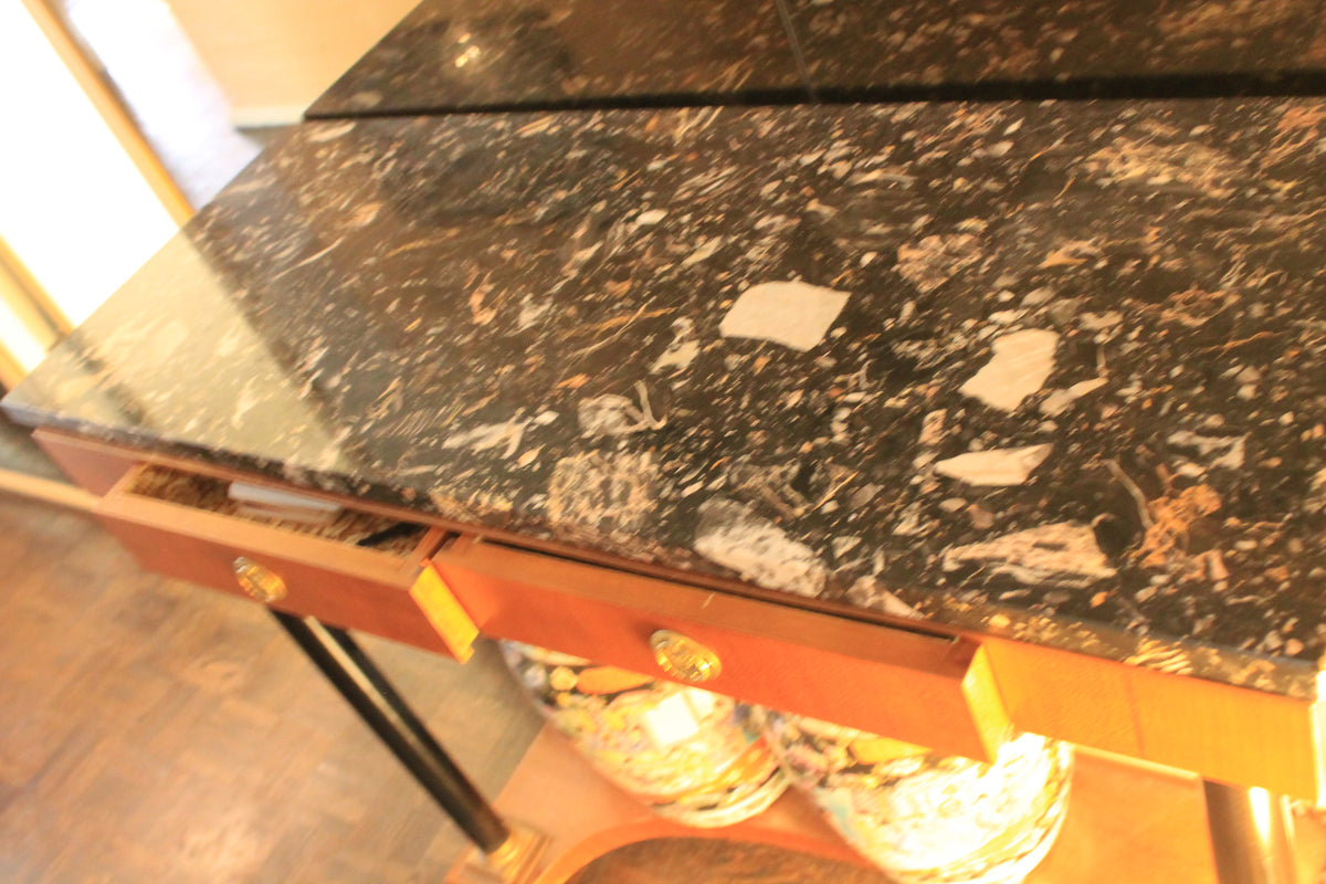 Marble-topped Chinese Console Table