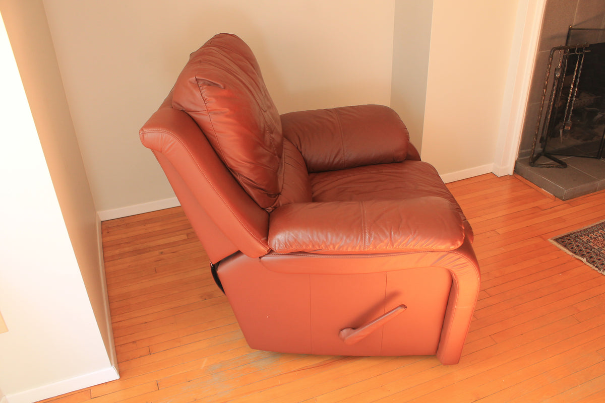Soft Leather Reclining Armchair