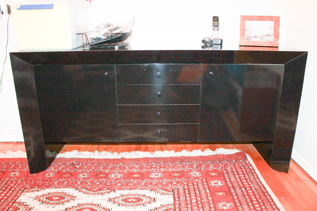 Black Lacquer Credenza