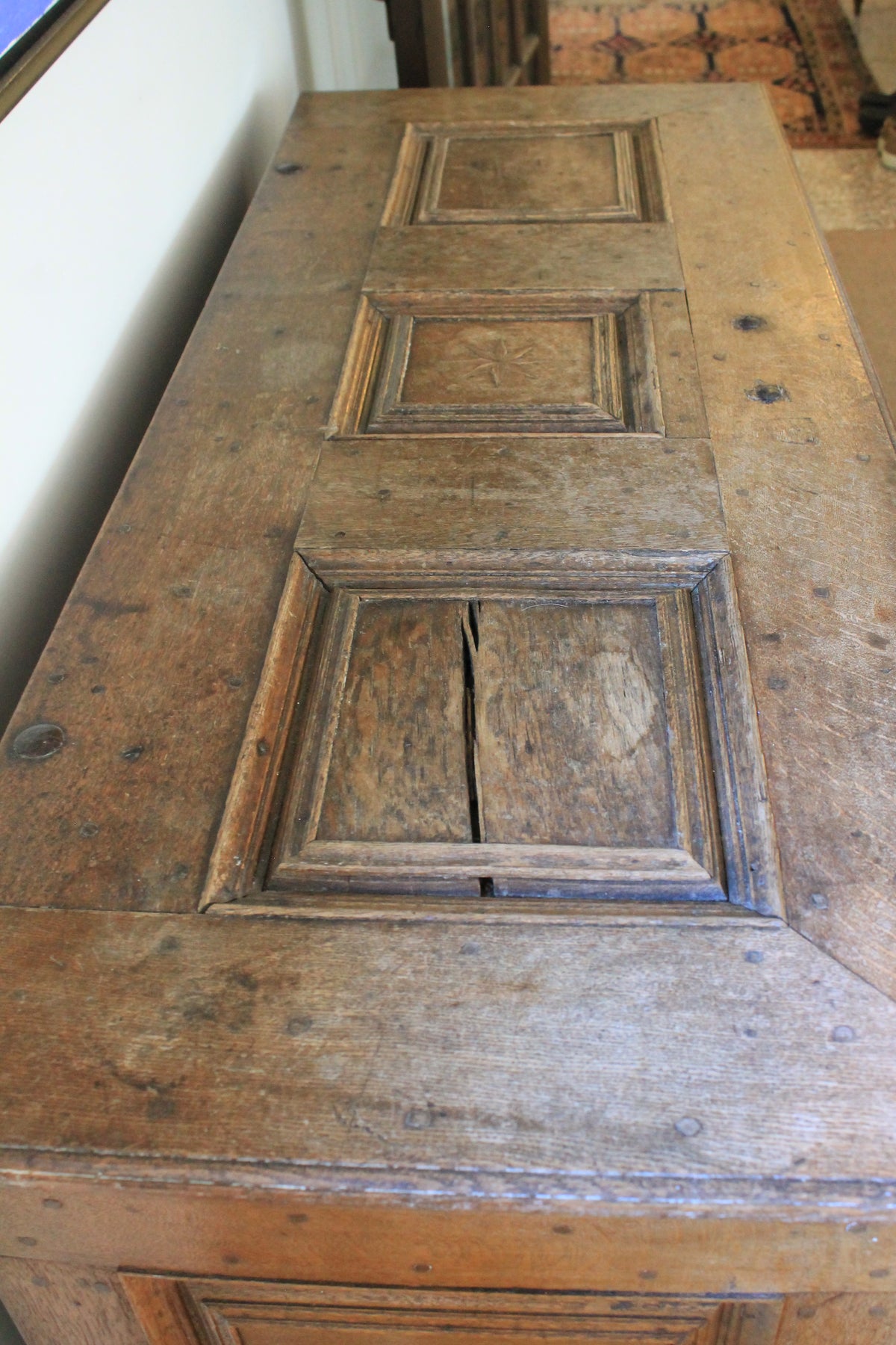 Vintage German Hardwood Truhe