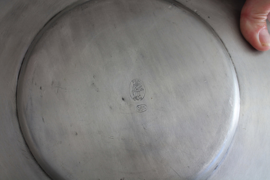 Set of 8 Fein Zinn Pewter Service Plates