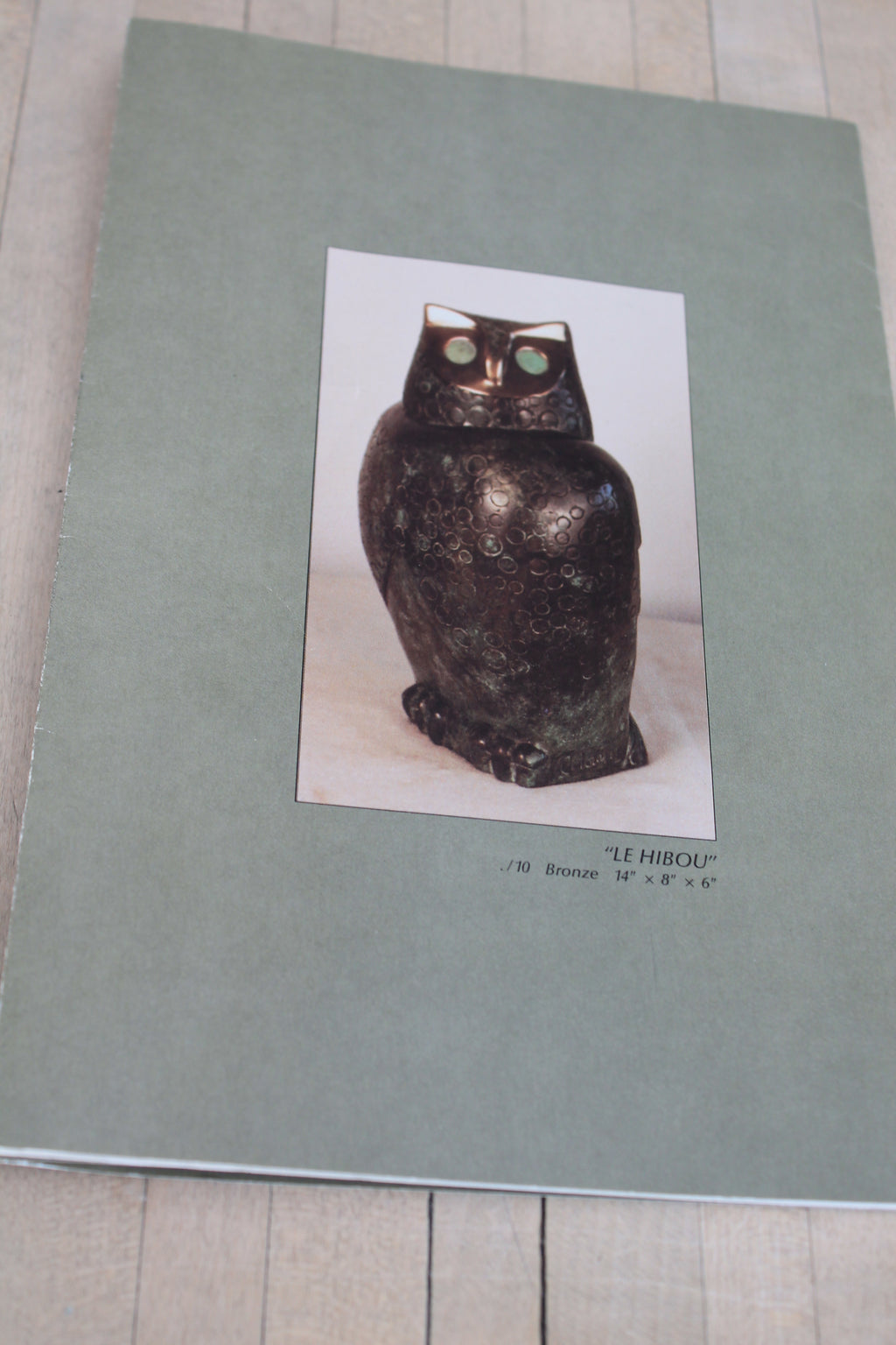 "Le Hibou" Bronze Hand-made Statue