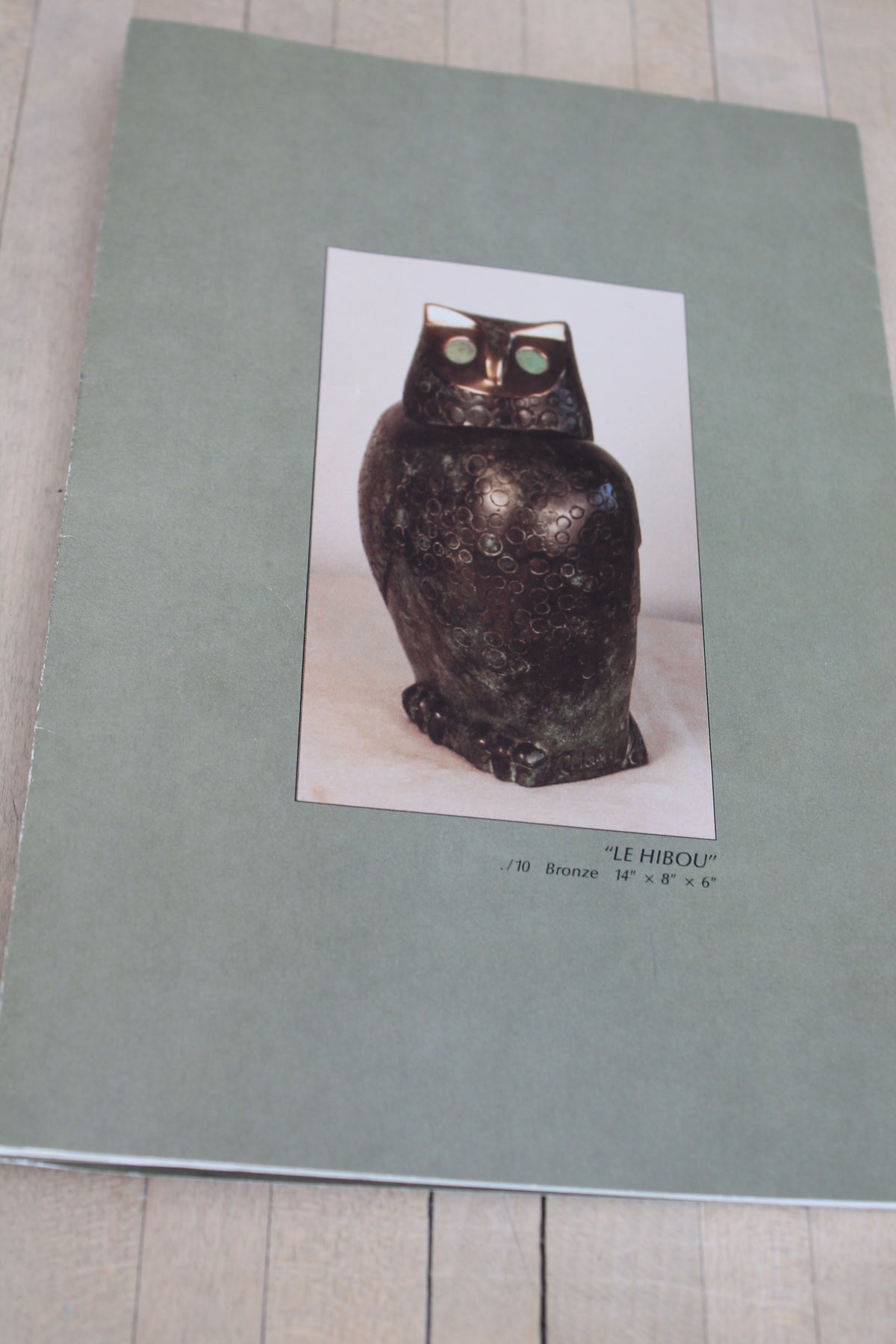 "Le Hibou" Bronze Hand-made Statue