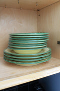 Thick Ceramic Rooster Bowls Lot