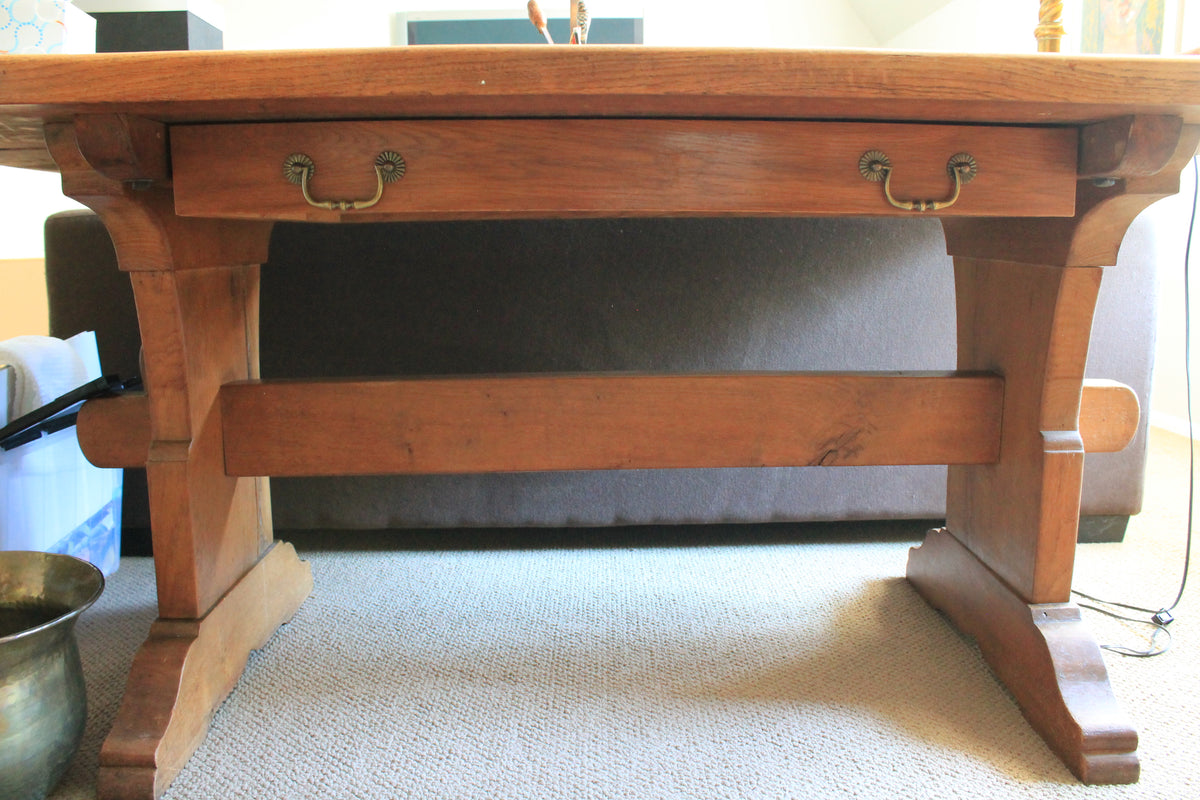 Vintage Hand-made Desk with Drawer