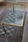 Mid-Century Modern Brass Coffee Table