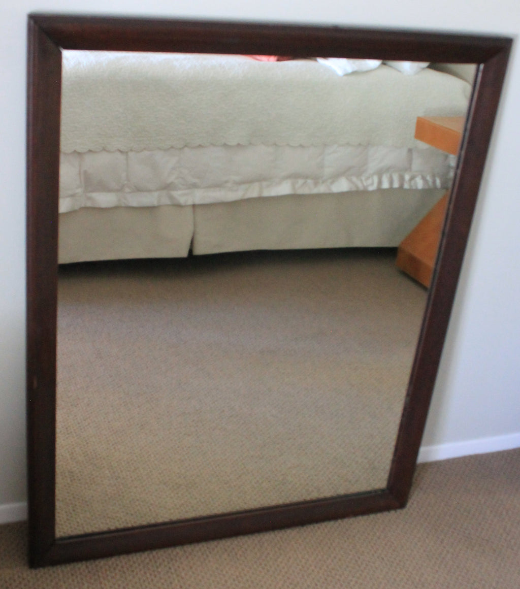 Vintage Wood-framed Wall Mirror31x40"